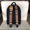 Burberry Abbeydale Leather Canvas Unisex Backpack DK80317A