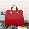 Burberry Crest Grommet Leather Tote Bag WV6688
