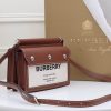 Burberry Mini Topstiched Leather Pocket Bag TT8325