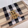 Burberry Women Medium Check Canvas and Leather TB Bag BO211223