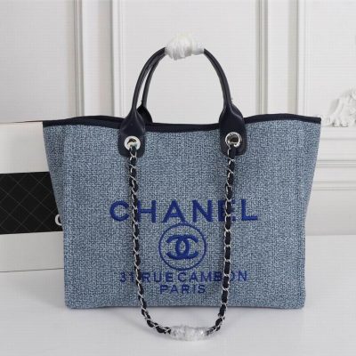 Chanel Canvas Medium Deauville Tote Bag WC66942