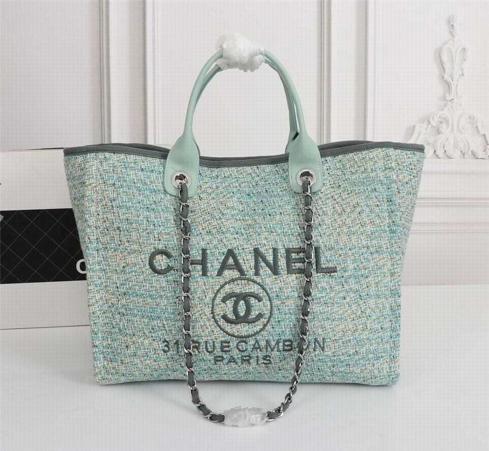 Chanel Canvas Medium Deauville Tote Bag WC66942