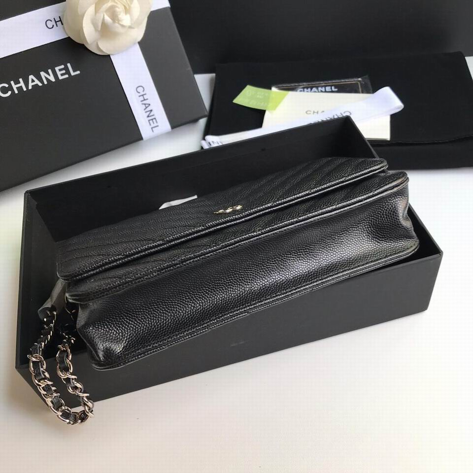 Chanel Cavlar Leather Crossbody Bag WXA338