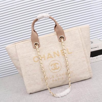 Chanel Large Deauvile Shopping Bag WO8086
