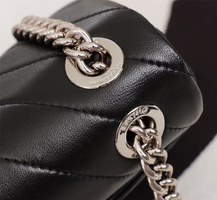 Chanel Mini Chavron Cavlar Flap Bag WO6603
