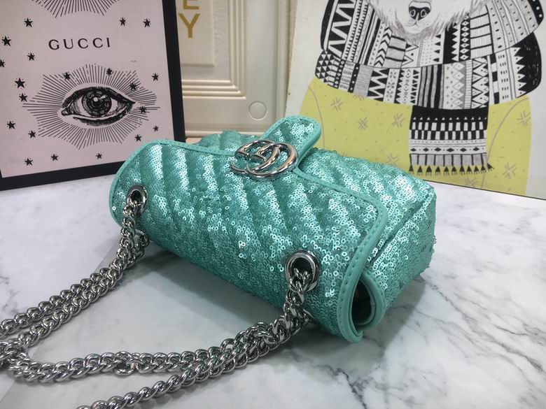 Gucci GG Marmont Mini Sequin Shoulder Bag WD446744