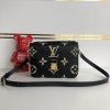 LV BIcolor Monogram Empreinte Leather Bag CV45773