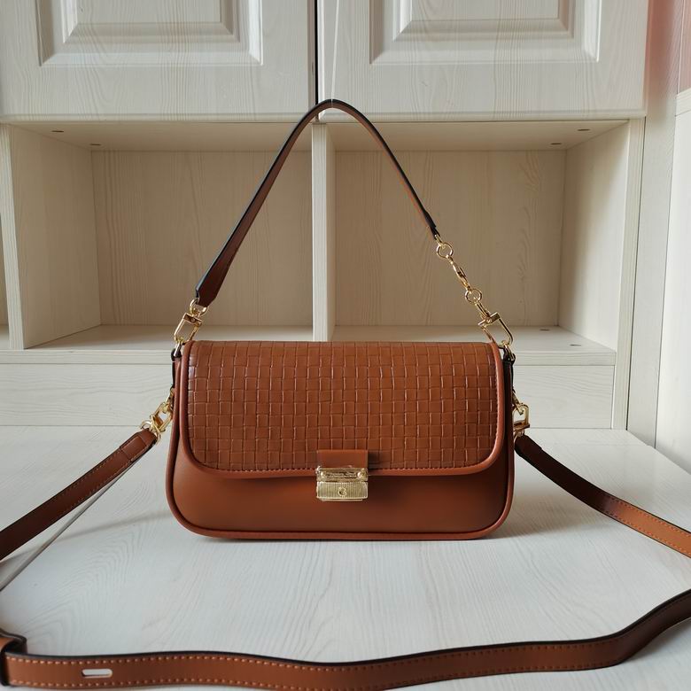 MK Bradshow Small Woven Leather Shoulder Bag CA9932