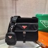 Prada Buckled Batched Shoulder Bag WM2VH110