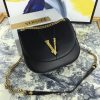 Versace Virtus Convertible Leather Bag WWDBFG983