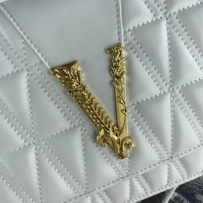 Versace Virtus Quilted Shoulder Bag WWDBFG985
