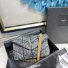 YSL Loulou Toy Puffer Denim Shoulder Bag CX6203
