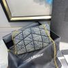 YSL Loulou Toy Puffer Denim Shoulder Bag CX6203