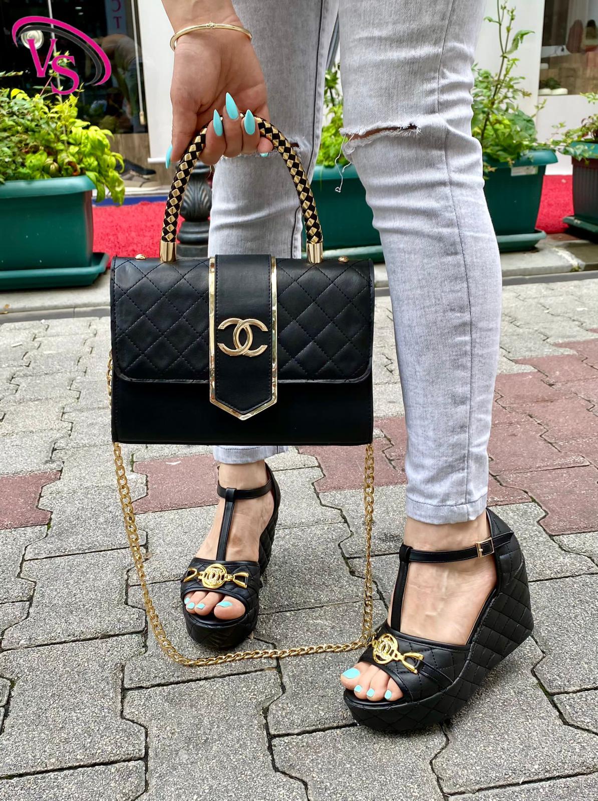 Chanel Wedges and Bag Set MRM